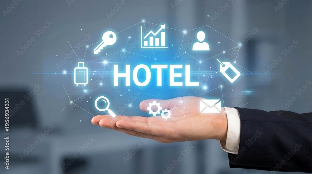 Obraz premium Enhancing Hotel Management and Hospitality Service Through Digital Booking Solutions
