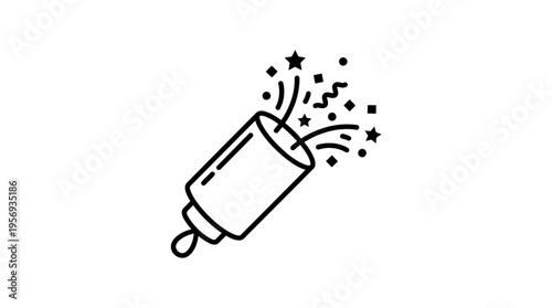 Party Cracker Icon Festive Celebration