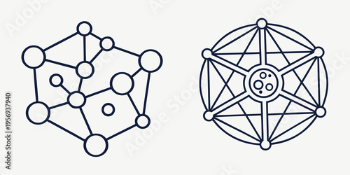 Black line of molecular structures black line chemistry science molecules atoms