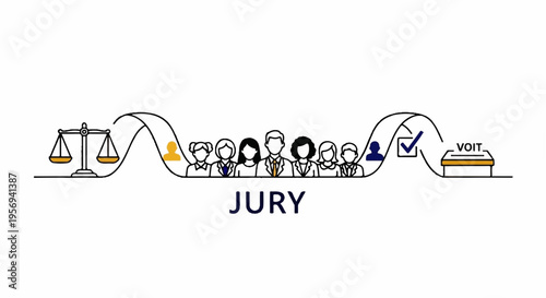 Set of law and justice icons vector