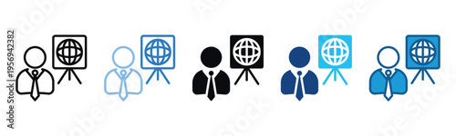 News Icon Set Multiple Style Of