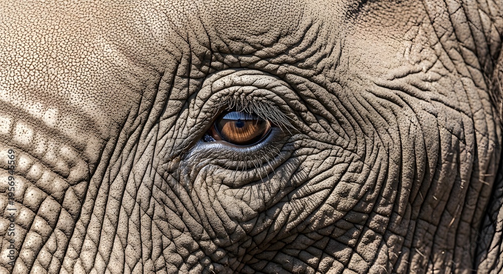 Fototapeta premium Close up of an elephant's eye