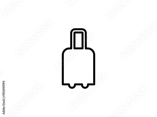 Travel Icons suitscase / トラベルアイコンスーツケース・旅行・観光・バケーション・シンプルベクター