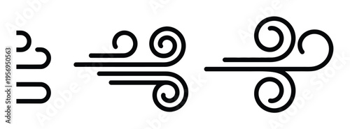 Stylized Representing Wind and Air Currents