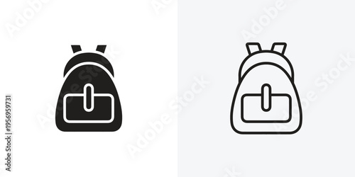 Backpack vectors icons pack for apps and Ui Ux desigs
