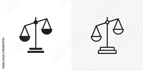 Balance scale vectors icons pack for apps and Ui Ux desigs