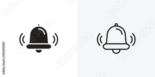 Bell ring vectors icons pack for apps and Ui Ux desigs