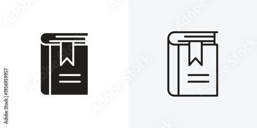 Book bookmark vectors icons pack for apps and Ui Ux desigs