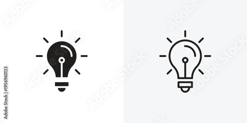 Bulb vectors icons pack for apps and Ui Ux desigs