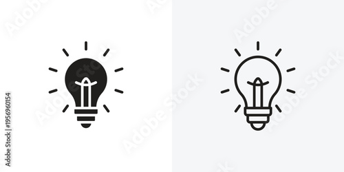 Bulb vectors icons pack for apps and Ui Ux desigs