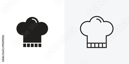 Chef hat vectors icons pack for apps and Ui Ux desigs