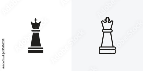 Chess queen vectors icons pack for apps and Ui Ux desigs