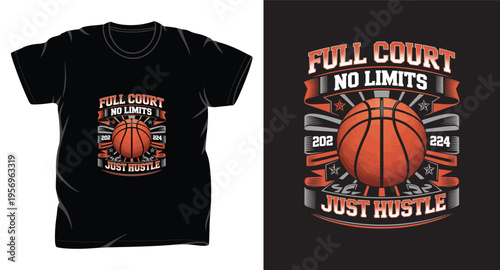 basketball graphic vector art t-shirt design print template 
