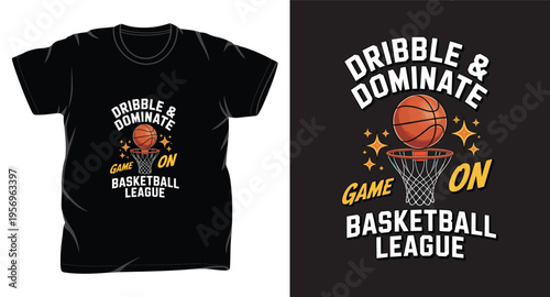 basketball graphic vector art t-shirt design print template 