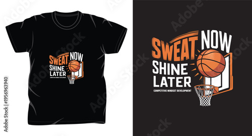 basketball graphic vector art t-shirt design print template 