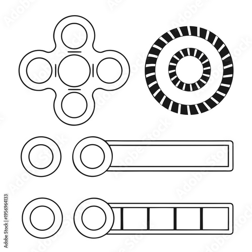 Black loading on white background loading black technology internet