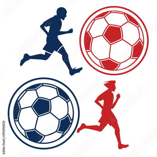 Soccer with runners soccer ball athletic sports equipment