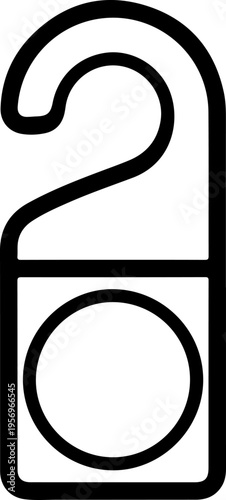 Vector door hanger icon