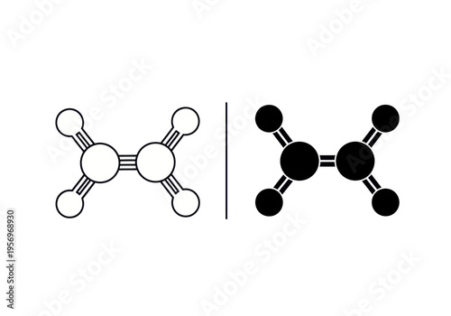 Molecular structures of two chemical compounds are shown side by side in a scientific illustration.