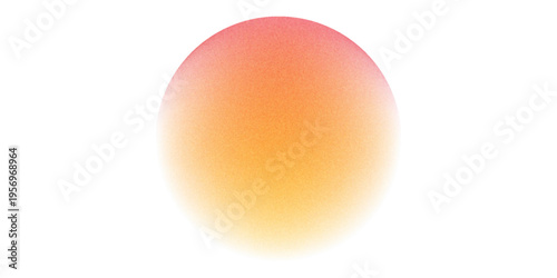 Color gradient, gradation circle, vector grain noise texture holographic blur abstract background.