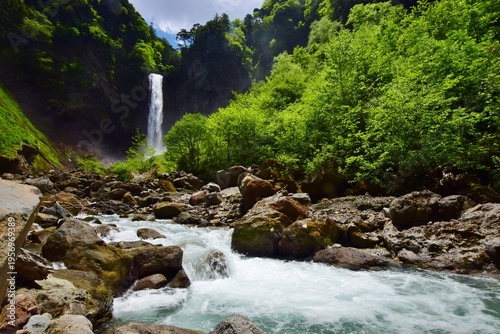 Wallpaper Mural 新緑に包まれる奥飛騨　平湯大滝 Torontodigital.ca