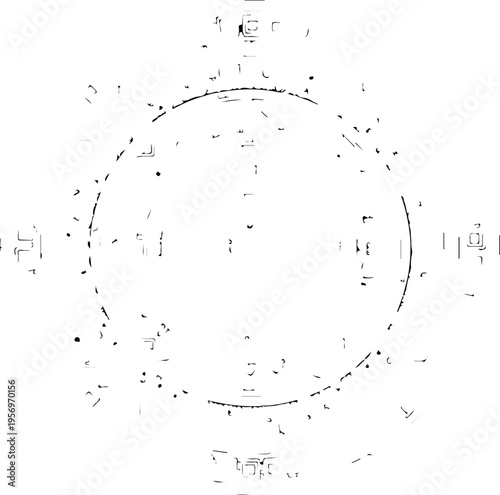 Set of black and white astronomy science icons vector