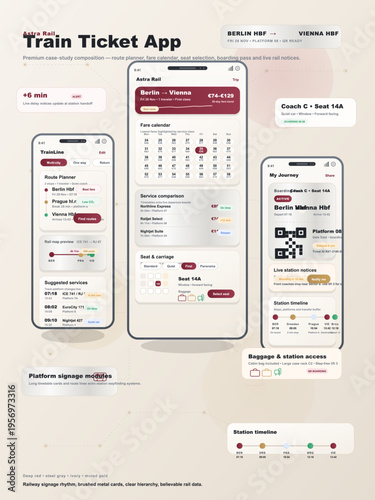 A comprehensive mobile application user interface design for train
