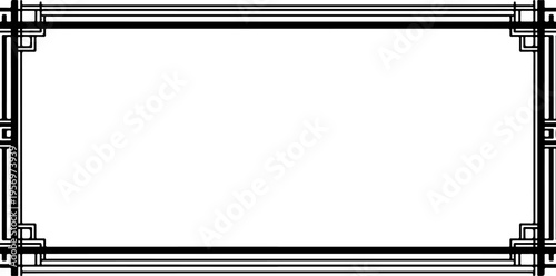 Set of industrial metal frame vector illustrations