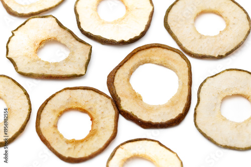 A close up of a bunch of apple slices