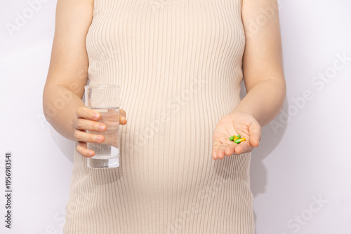 Pregnant Woman Taking Medication