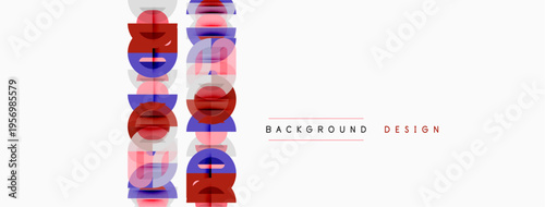 Abstract vertical design. Red, blue hues create glitch effect. Minimalist style, clean background, modern aesthetic.