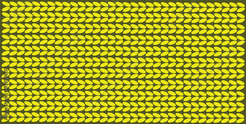 Abstract yellow leaves pattern background design creative natural eco wallpaper elegant backdrop with soft shadows horizontal banner vector illustration