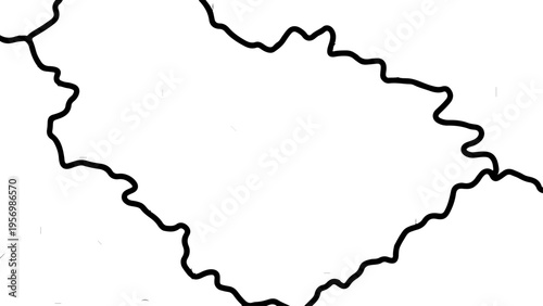 Vector map outline illustration