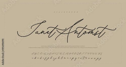 signature font style 