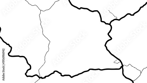 Vector map outline illustration