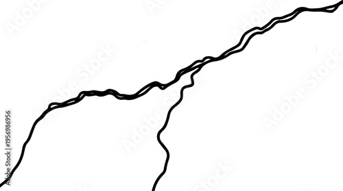 Vector crack line illustration