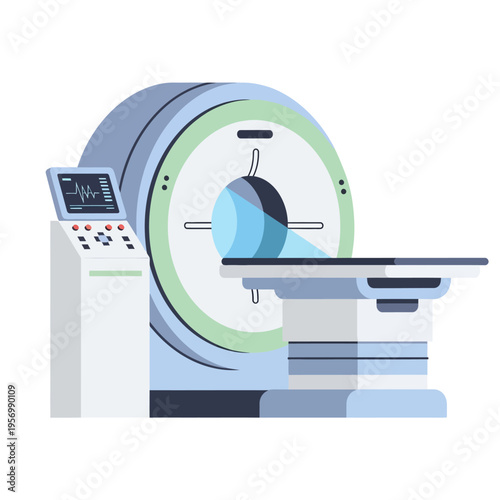 Medical ct scan machine, modern diagnostic equipment for healthcare and radiology