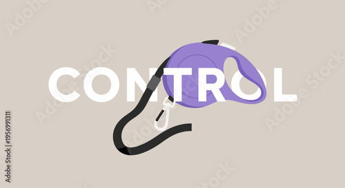 A futuristic illustration of Whisk control system on a beige background