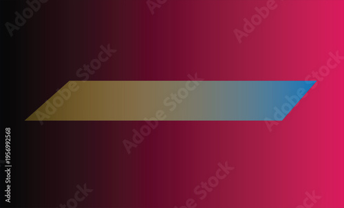 described features a striking visual composition with a parallelogram set against a gradient background: The parallelogram is a geometric figure that can symbolize stability and balance 