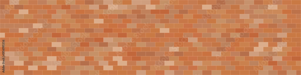 Obraz premium Old Brick Wall Texture Background, Red Brick Blocks Wall, Ancient Bricks Fence