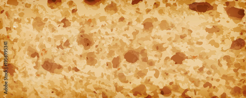 Bread slice macro texture, baked dough pattern. White bread loaf cut close up, wheat toast slice