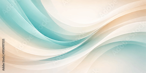 An abstract blue wave background featuring a smooth flowing curve design with digital light patterns and motion lines creates a vibrant vector art wallpaper texture
