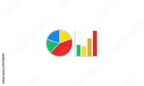 pie chart and bar graph business report icon Free Download pie chart and bar graph business report icon - GFXLoad