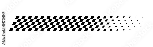 Billede på lærred Race flag line
