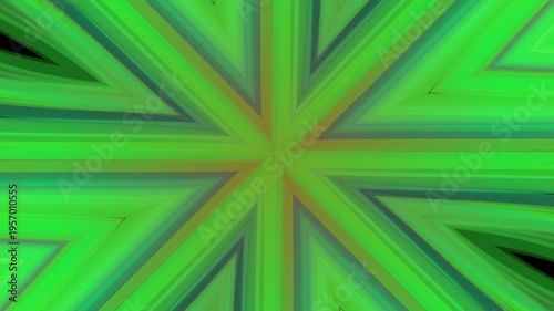 Abstract Kaleidoscopic Starburst Motion Background - Seamless Loop