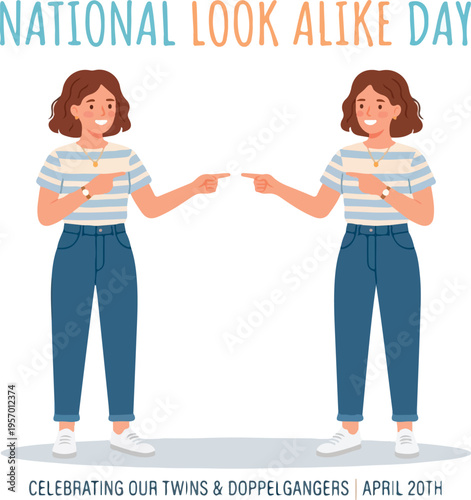 Two women standing side by side.