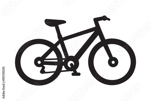 bicycle icon isolated on white