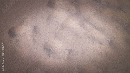 Shoe print on the sand