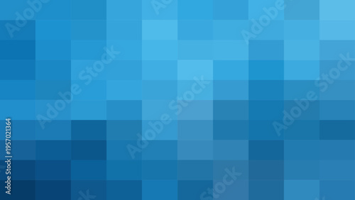 Vector Blue mosaic pattern conveys abstract cool tone and digital design and geometric shapes and a serene vibe and visual art. 