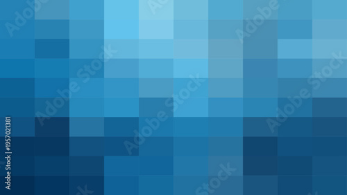 Vector Gradient mosaic digital art, evokes abstract feel and minimalist design captivates the viewers and pixelated pattern generates intrigue and shades of azure symbolize calm and peaceful 